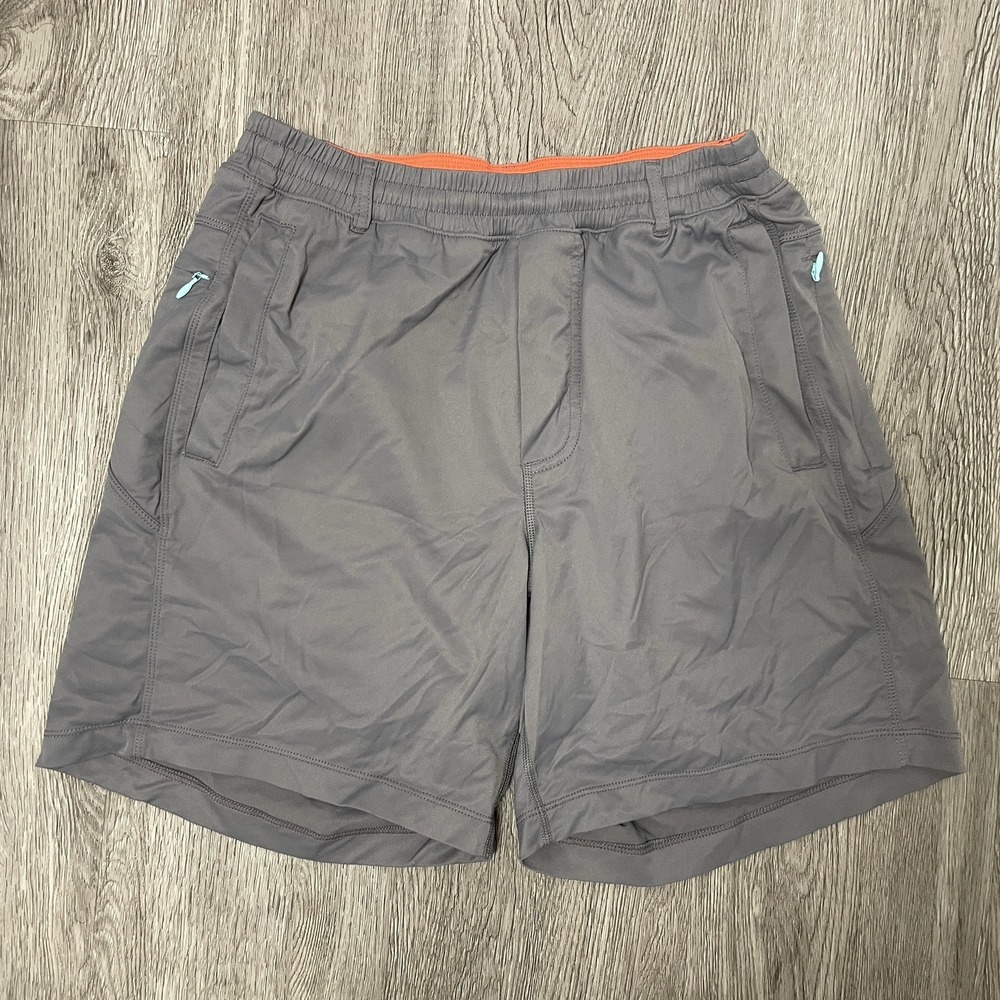 Birddogs Shorts Men's Medium Gray Lined Elastic Waistband 7" Inseam